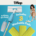 MyMiniMop with 3 Reusable Washable Pads